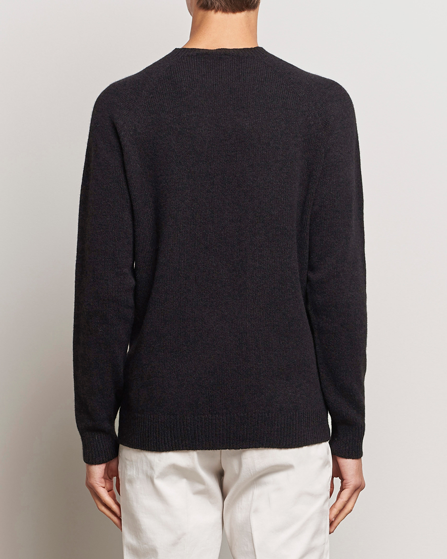 Herren | Pullover | Sunspel | Lambswool Crewneck Coffee Twist