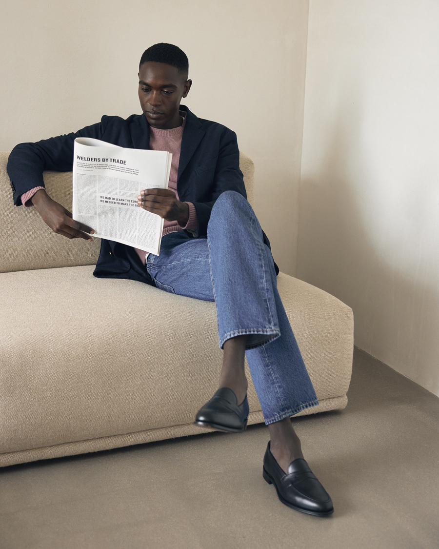 Herren | Pullover | Sunspel | Lambswool Crewneck Vintage Pink