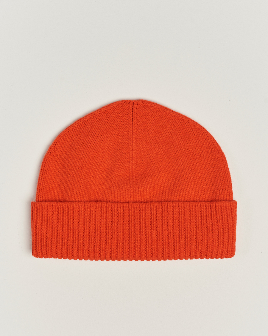 Herren | Sunspel Lambswool Hat Magma | Sunspel | Lambswool Hat Magma