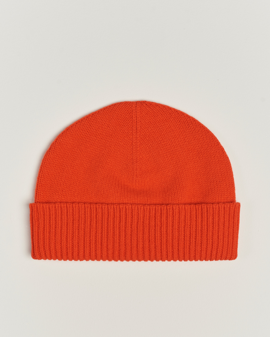 Herren | Sunspel Lambswool Hat Magma | Sunspel | Lambswool Hat Magma