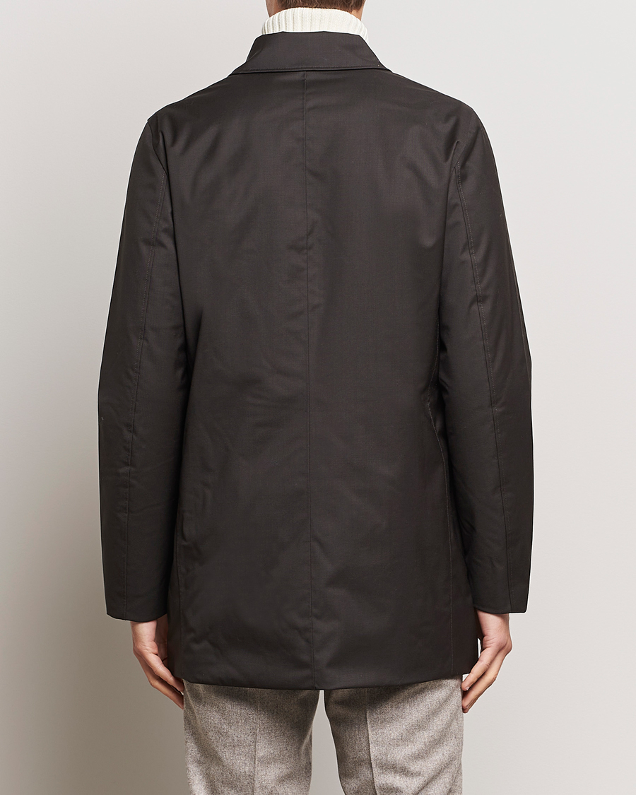 Herren | Jacken | UBR | Regulator Coat Savile Dark Brown Wool