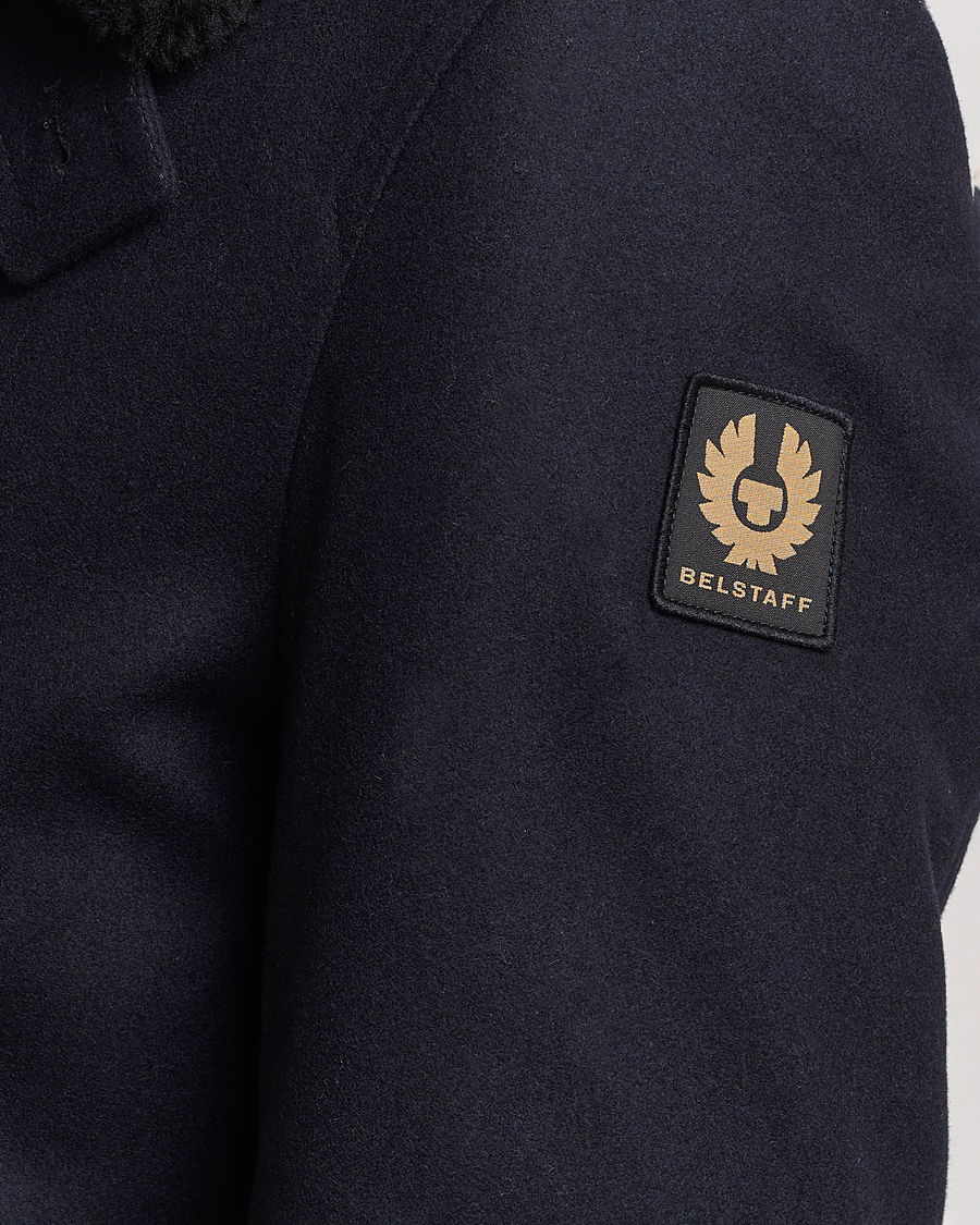 Herren | Jacken | Belstaff | Ashridge Sherling Wool Peacoat Dark Ink