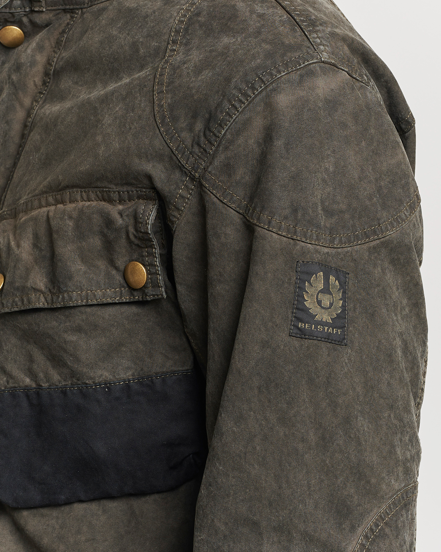 Herren | Jacken | Belstaff | Patched Washed Waxed Trailmaster Fossil