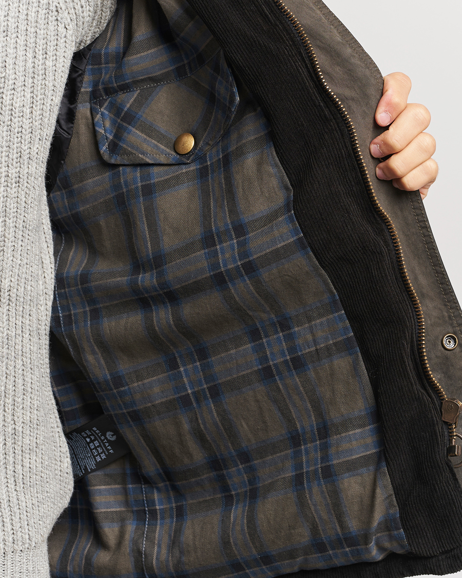 Herren | Jacken | Belstaff | Patched Washed Waxed Trailmaster Fossil