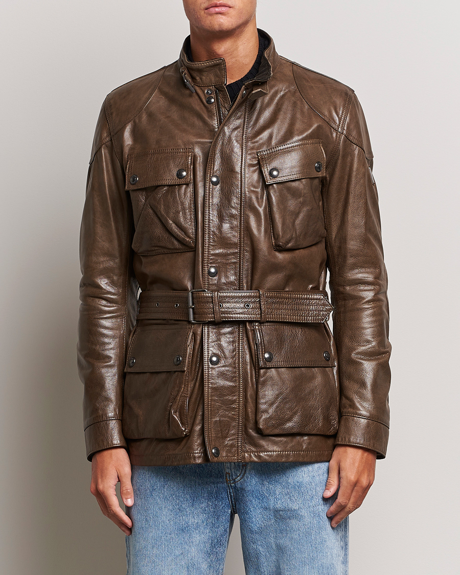 Herren | Jacken | Belstaff | Trailmaster Panther Leather Jacket Antique Bronze