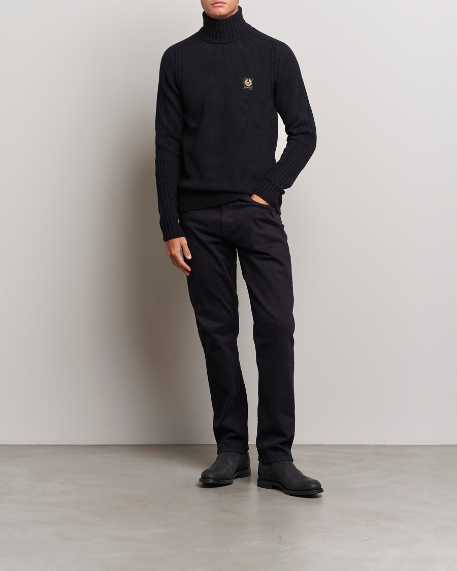 Herren | Pullover | Belstaff | Watch Wool Rollneck Black