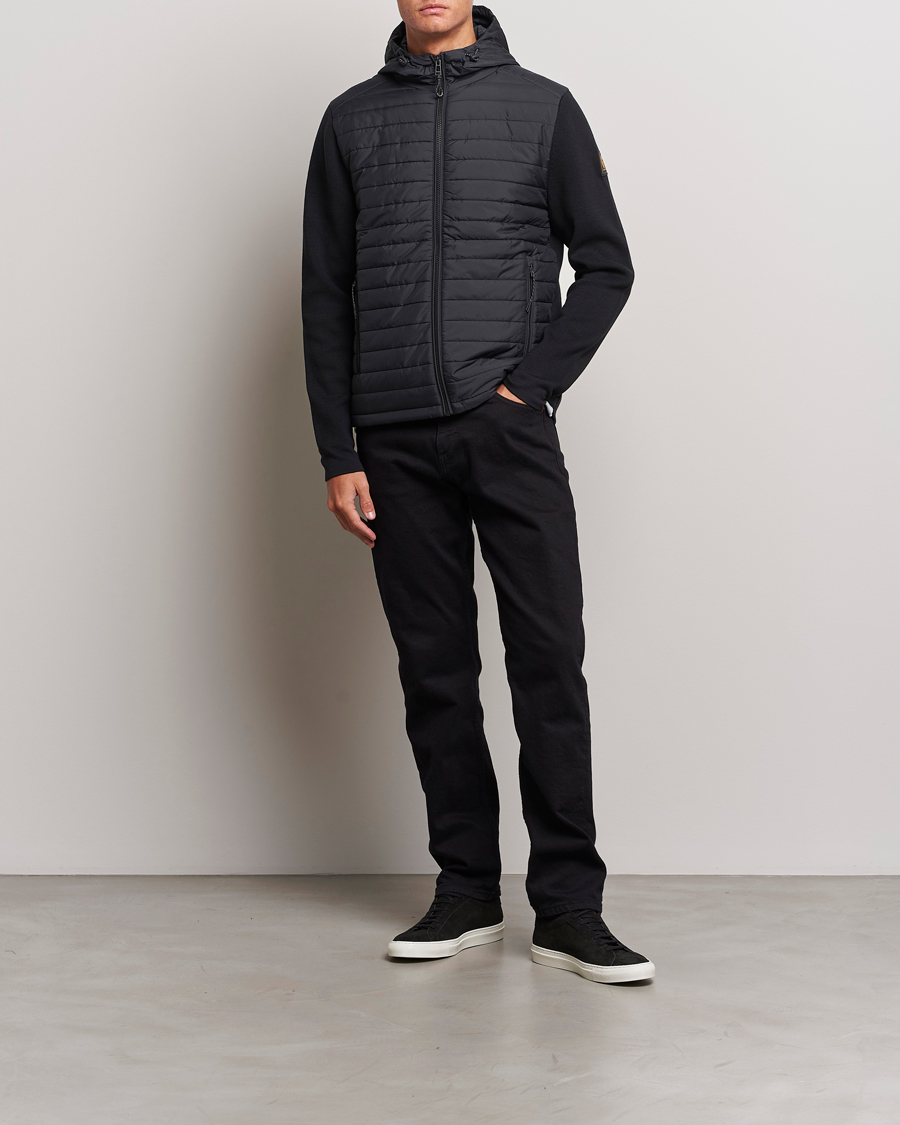 Herren | Jacken | Belstaff | Vert Full Zip Hybrid Cardigan Black