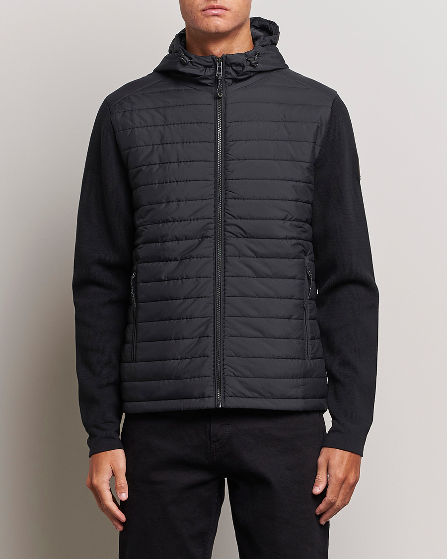 Herren | Jacken | Belstaff | Vert Full Zip Hybrid Cardigan Black