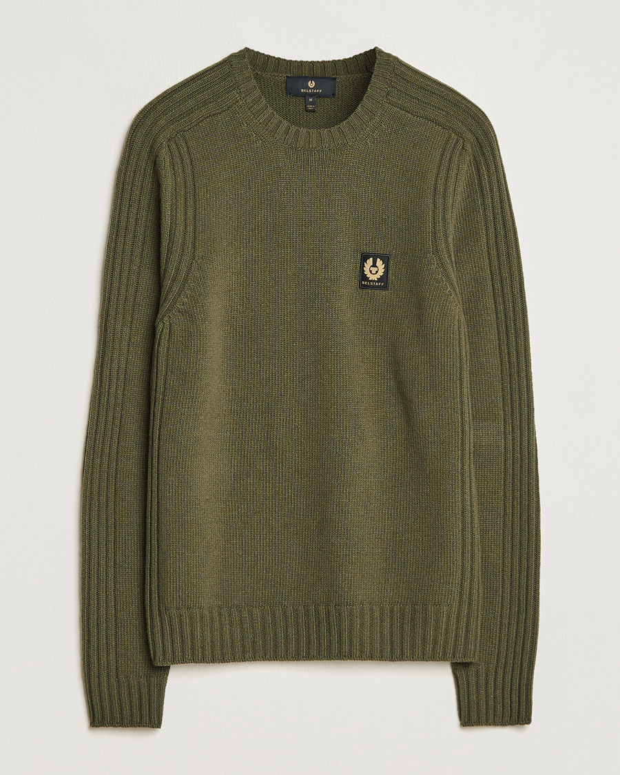 Herren | Pullover | Belstaff | Watch Wool Crewneck True Olive