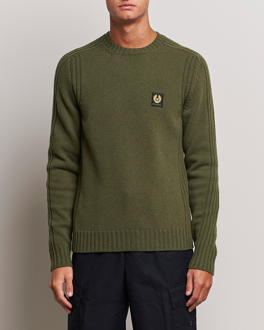 Herren | Pullover | Belstaff | Watch Wool Crewneck True Olive