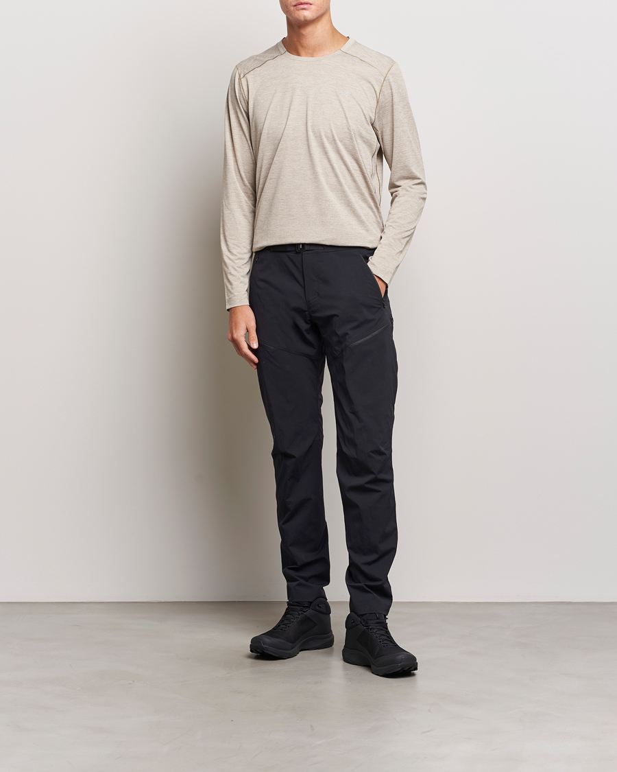 Herren | T-Shirts | Arc'teryx | Cormac Long Sleeve T-Shirt Smoke Bluff Heather