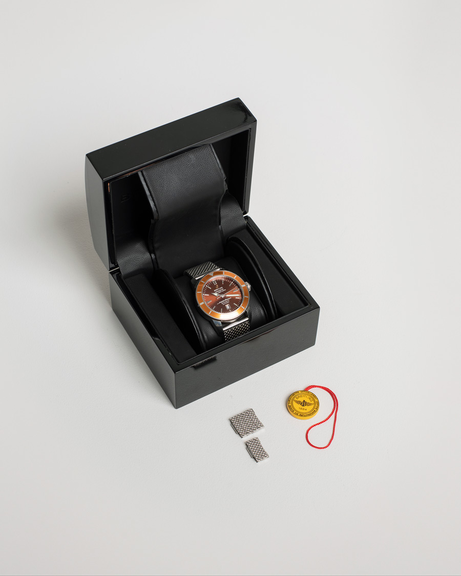 Herren | Breitling Pre-Owned Superocean Heritage 46 A17320 Steel Brown | Breitling Pre-Owned | Superocean Heritage 46 A17320 Steel Brown