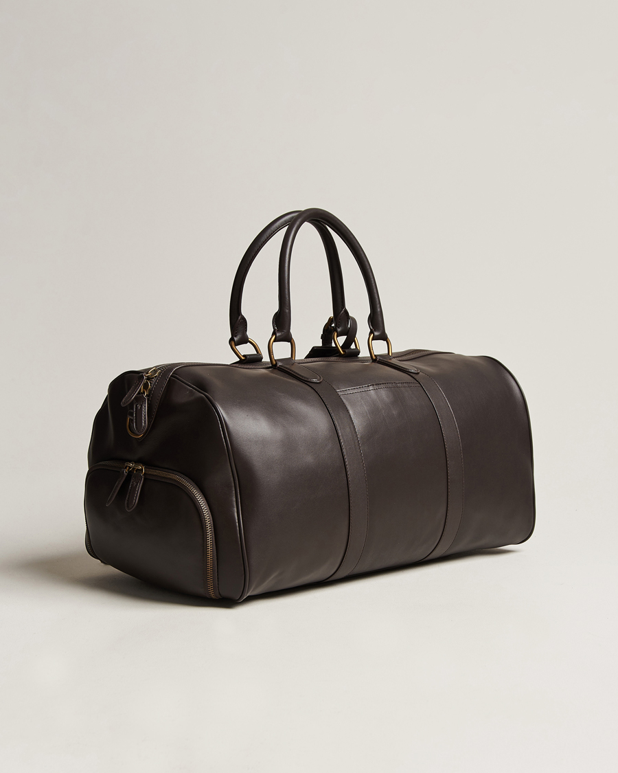Herren | Polo Ralph Lauren Leather Duffle Bag Dark Brown | Polo Ralph Lauren | Leather Duffle Bag Dark Brown