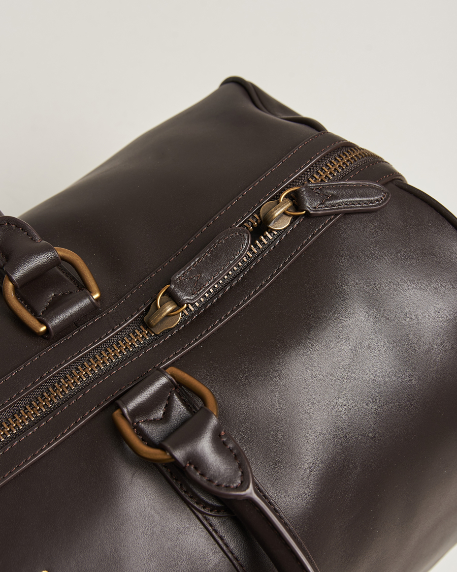 Herren | Polo Ralph Lauren Leather Duffle Bag Dark Brown | Polo Ralph Lauren | Leather Duffle Bag Dark Brown