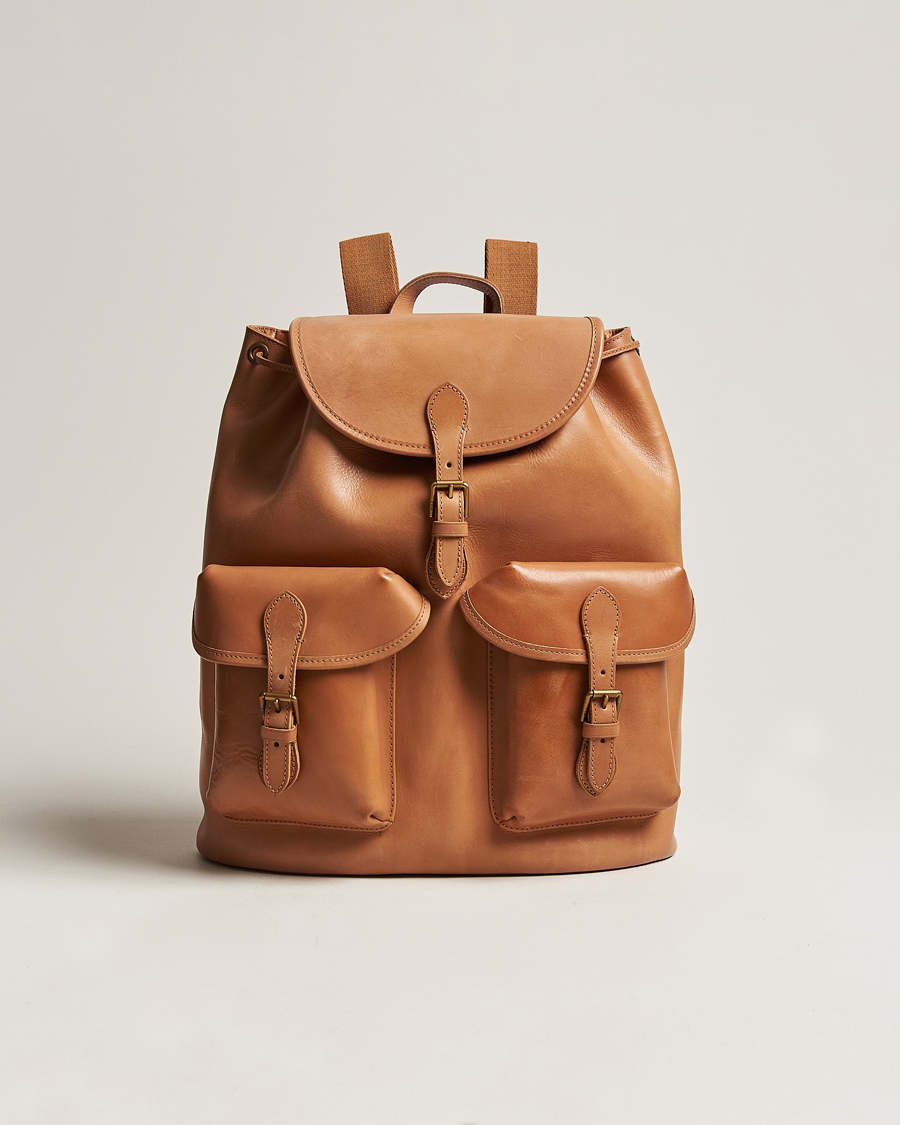 Herren | Polo Ralph Lauren Heritage Leather Backpack Tan | Polo Ralph Lauren | Heritage Leather Backpack Tan