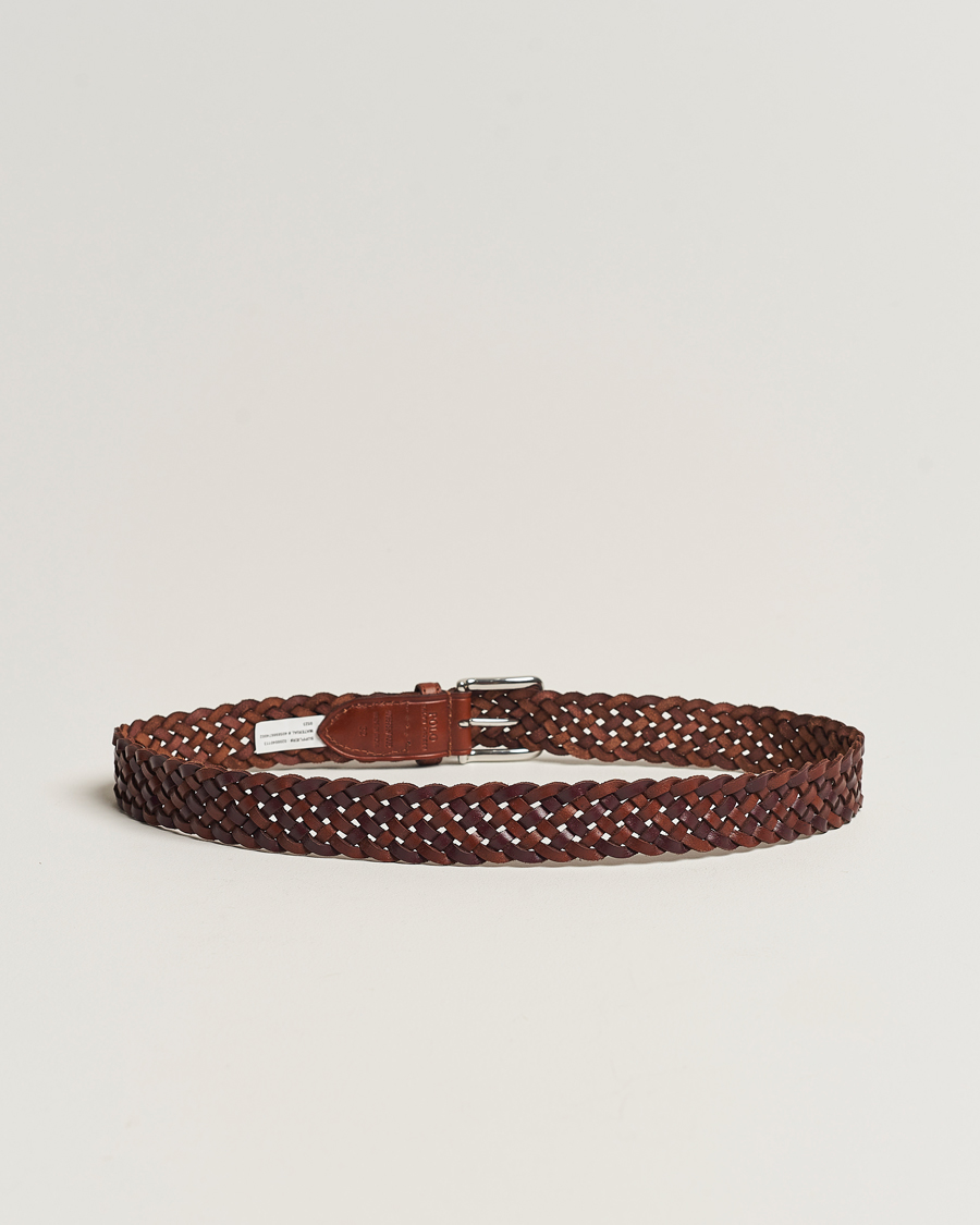 Herren | Polo Ralph Lauren Braided Belt Saddle Brown/Dk Brown | Polo Ralph Lauren | Braided Belt Saddle Brown/Dk Brown