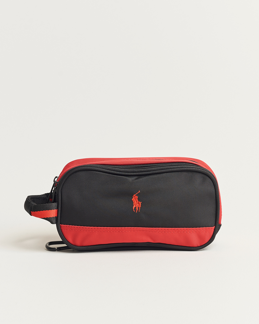Herren | RLX Ralph Lauren Large Washbag Black/Red | RLX Ralph Lauren | Large Washbag Black/Red