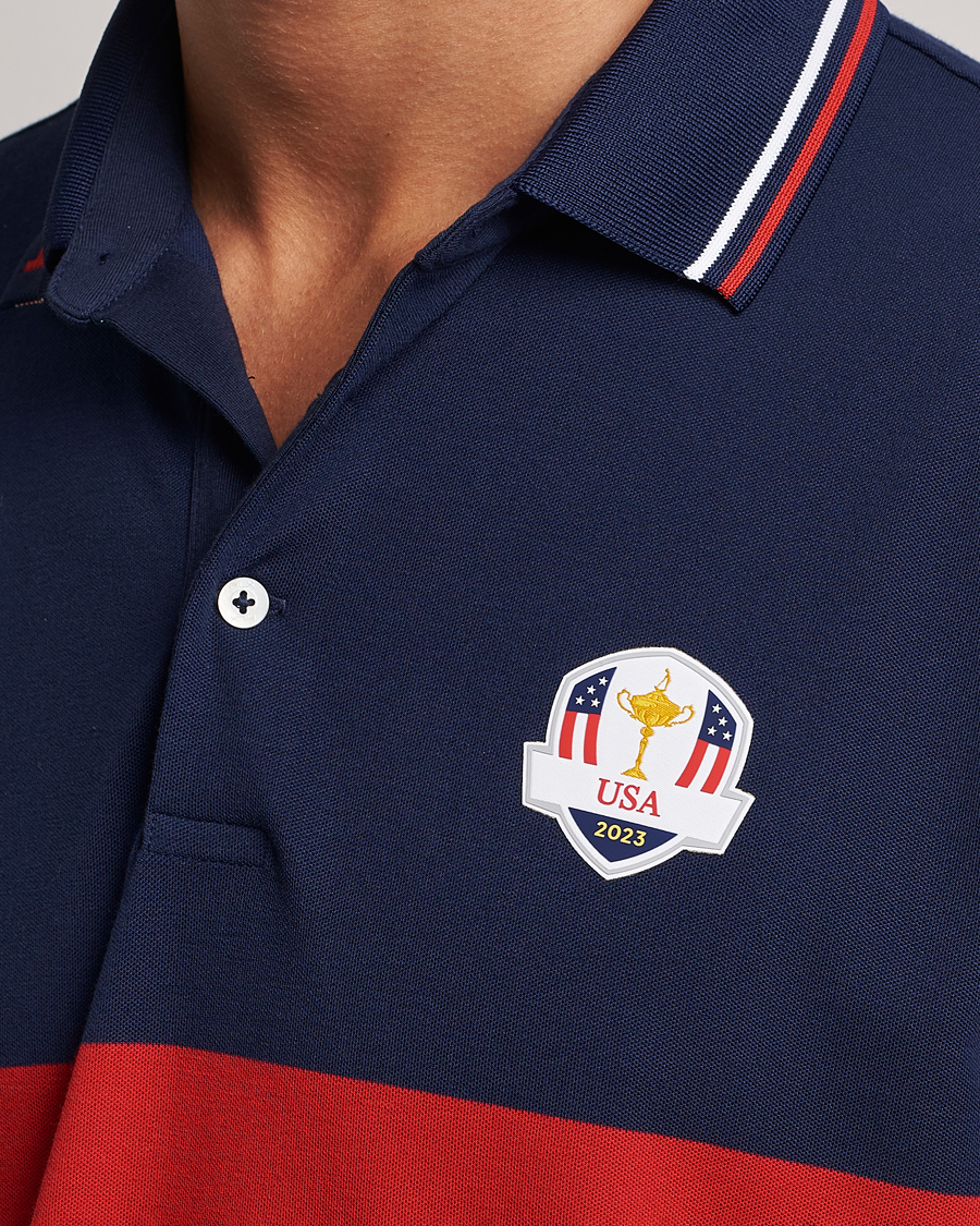 Herren | Poloshirts | RLX Ralph Lauren | Ryder Cup Stripe Pique French Navy/Multi