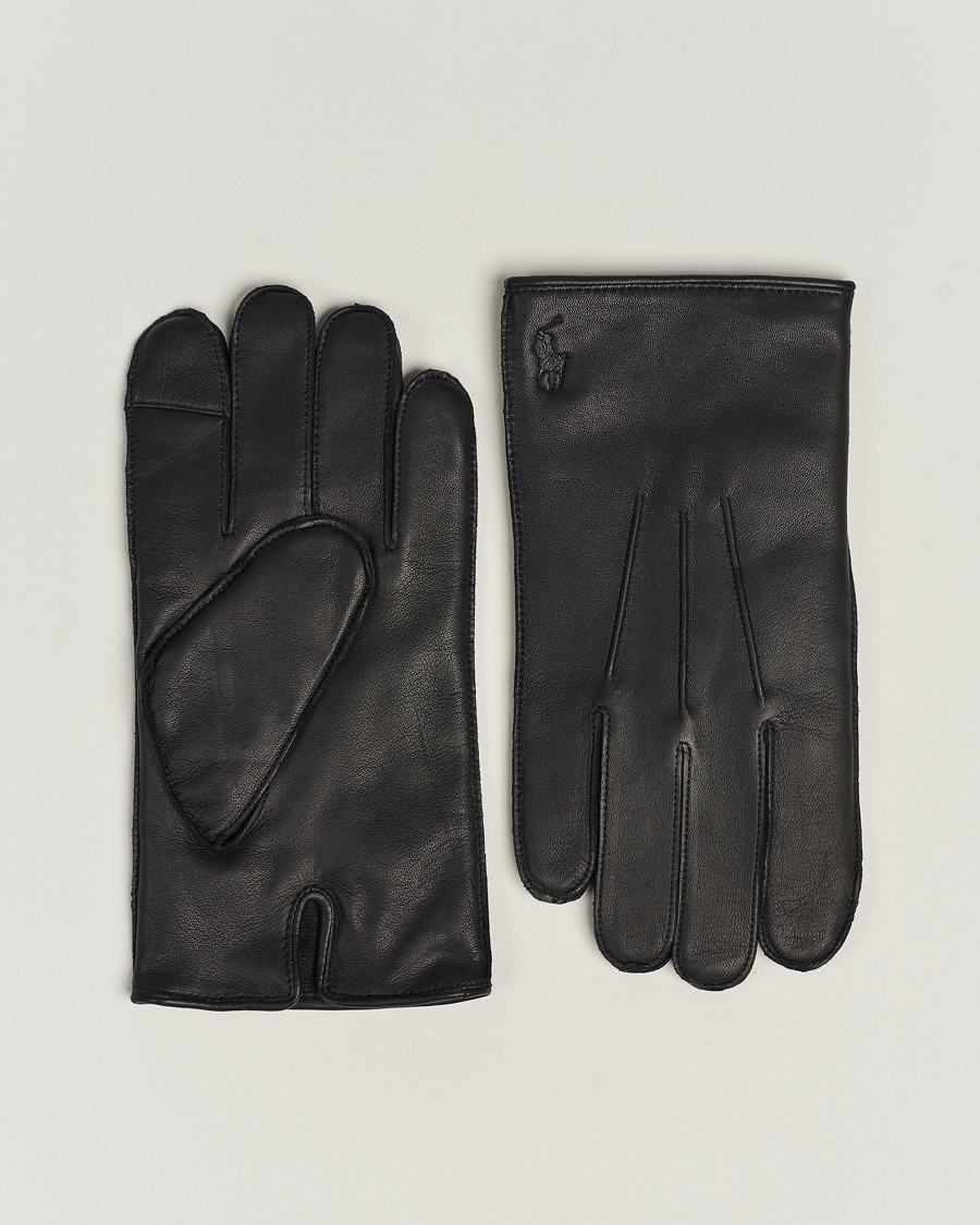 Herren | Polo Ralph Lauren Leather Gloves Black | Polo Ralph Lauren | Leather Gloves Black