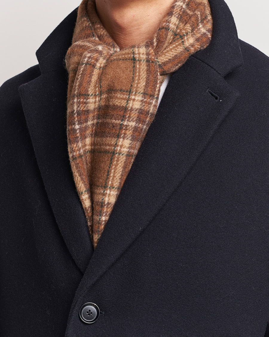 Herren | Polo Ralph Lauren Wool Checked Scarf Camel/Brown | Polo Ralph Lauren | Wool Checked Scarf Camel/Brown
