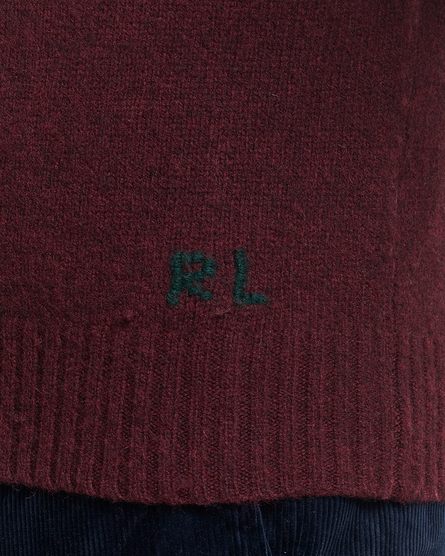 Herren | Pullover | Polo Ralph Lauren | Wool/Cashmere Knitted Bear Sweater Aged Wine Heather
