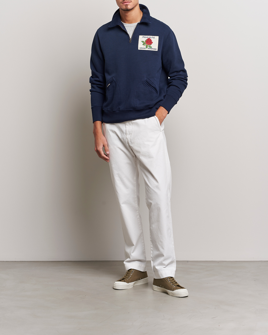 Herren | Pullover | Polo Ralph Lauren | Logo Cotton Half Zip Cruise Navy