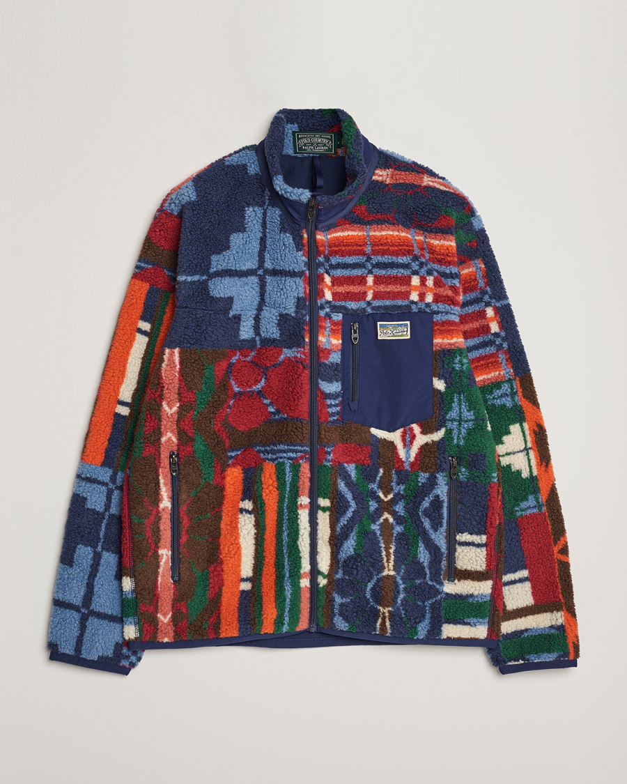 Herren | Pullover | Polo Ralph Lauren | Pinelodge Pile Patchwork Full Zip Multi