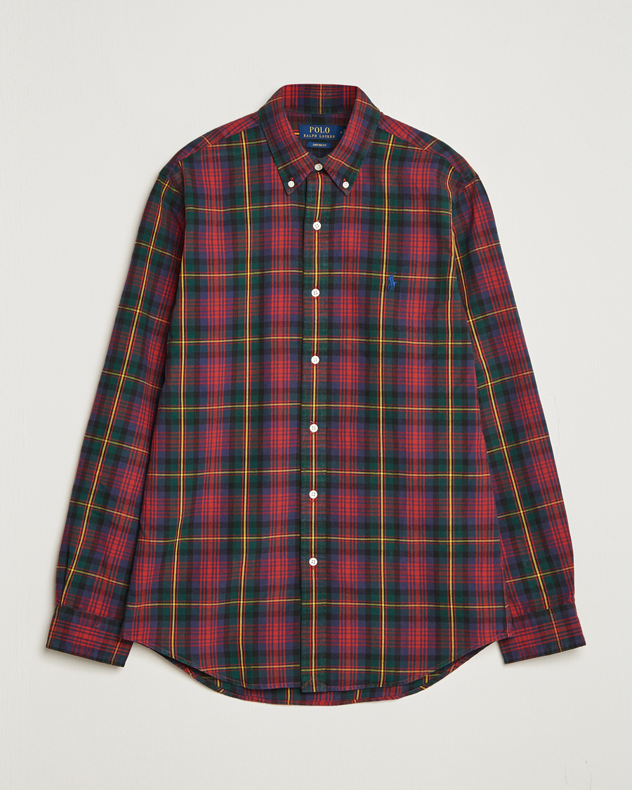 Herren | Hemden | Polo Ralph Lauren | Custom Fit Checked Shirt Red/Green