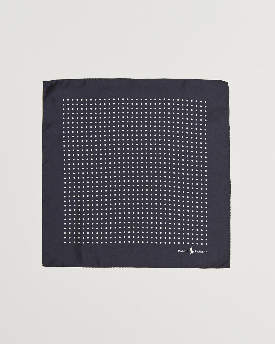 Herren | Einstecktücher | Polo Ralph Lauren | Silk Dot Pocket Square Navy/White