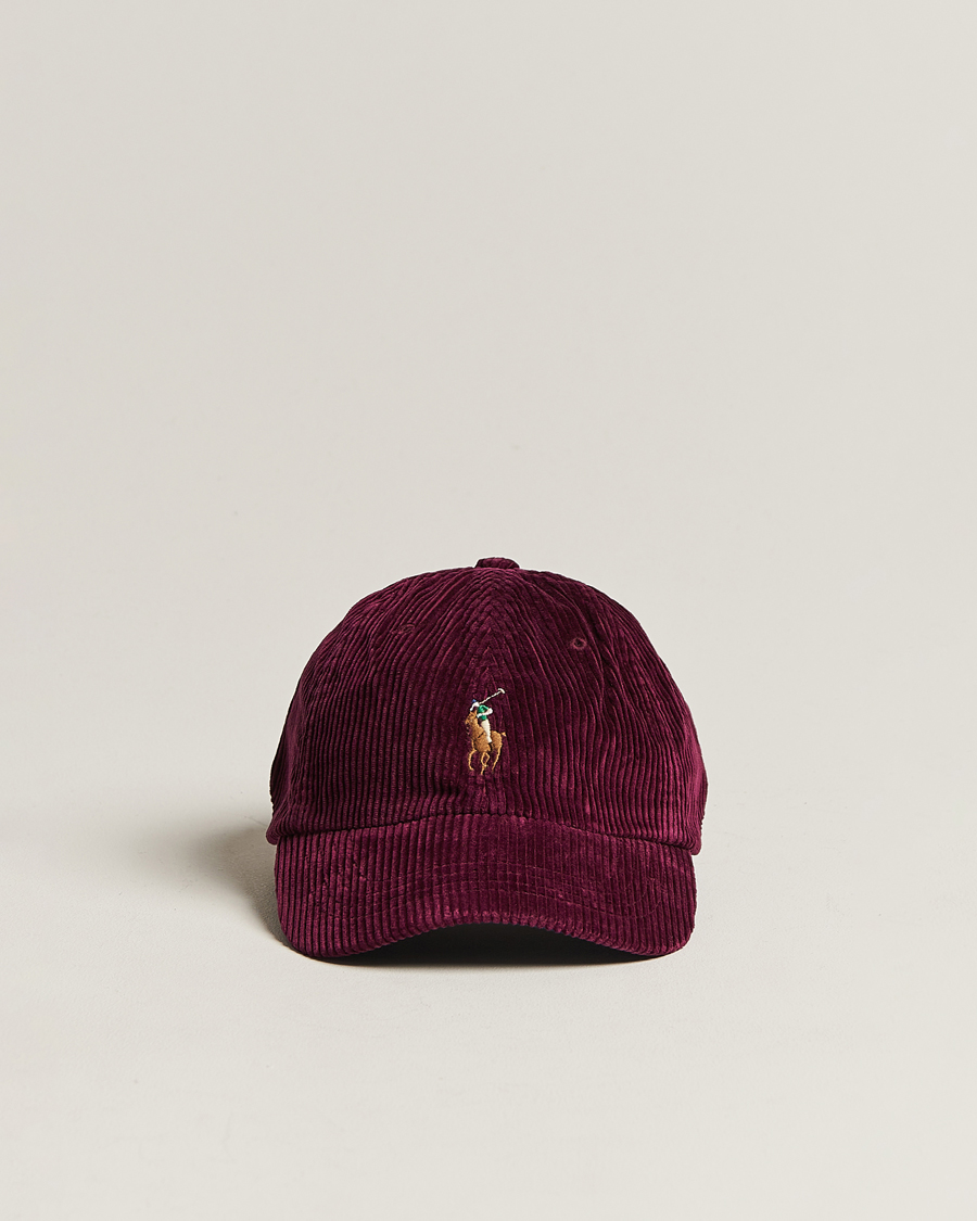 Herren | Polo Ralph Lauren Corduroy Cap Ruby | Polo Ralph Lauren | Corduroy Cap Ruby