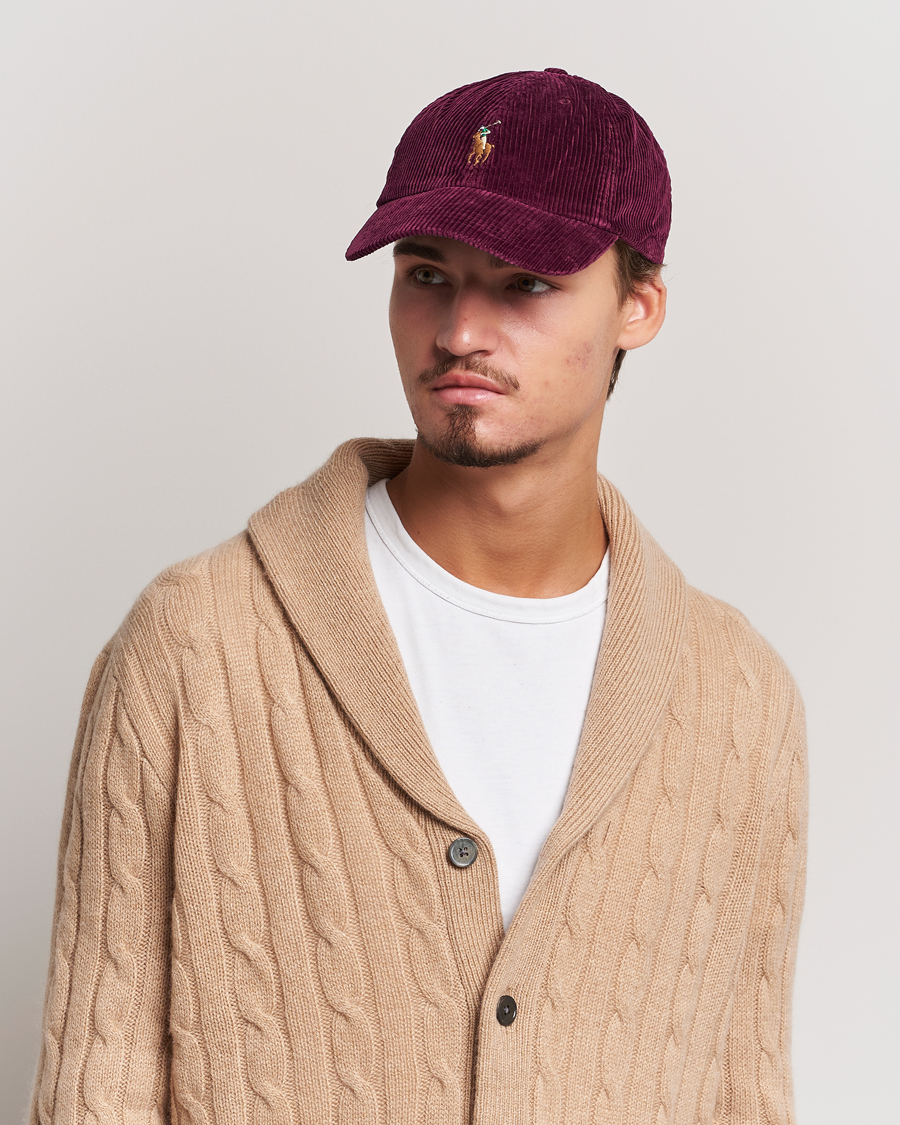 Herren | Polo Ralph Lauren Corduroy Cap Ruby | Polo Ralph Lauren | Corduroy Cap Ruby