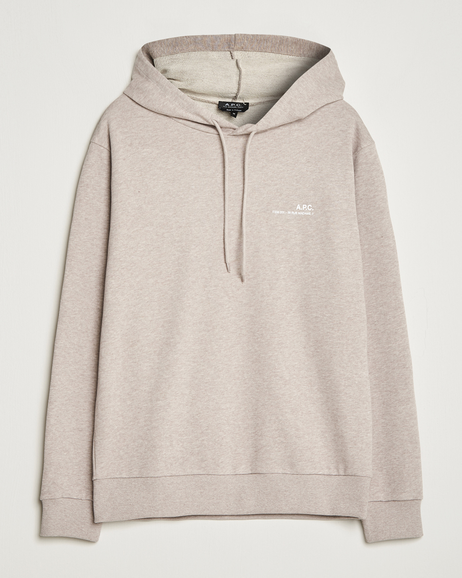Herren | Pullover | A.P.C. | Item Hoodie Beige Chine