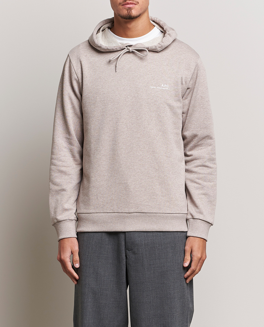 Herren | Pullover | A.P.C. | Item Hoodie Beige Chine