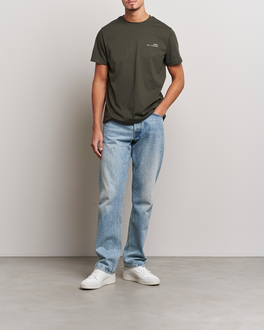 Herren | T-Shirts | A.P.C. | Item Short Sleeve T-Shirt Kaki