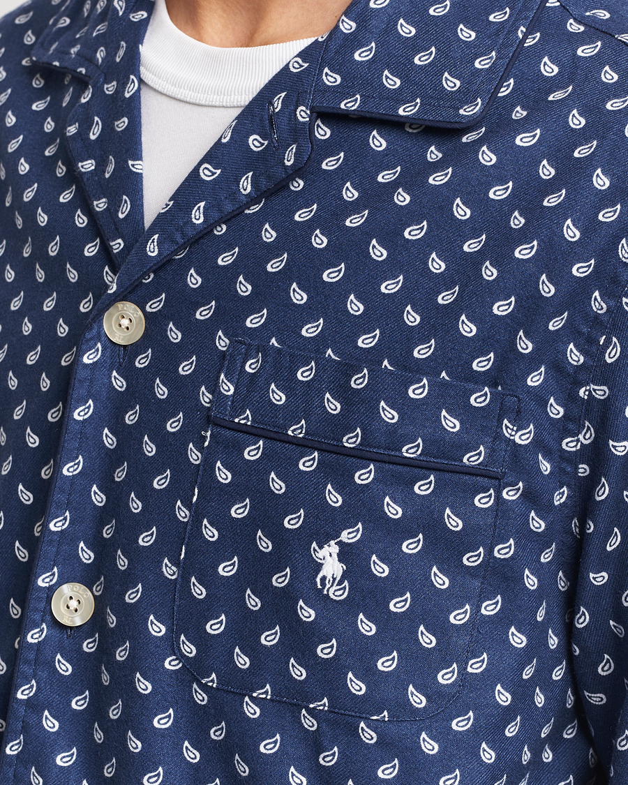 Herren | Schlafanzüge & Bademäntel | Polo Ralph Lauren | Flannel Paisley Pyjama Set Navy