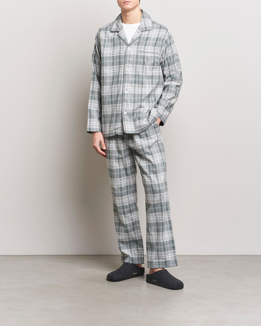 Herren | Schlafanzüge & Bademäntel | Polo Ralph Lauren | Flannel Checked Pyjama Set Grey