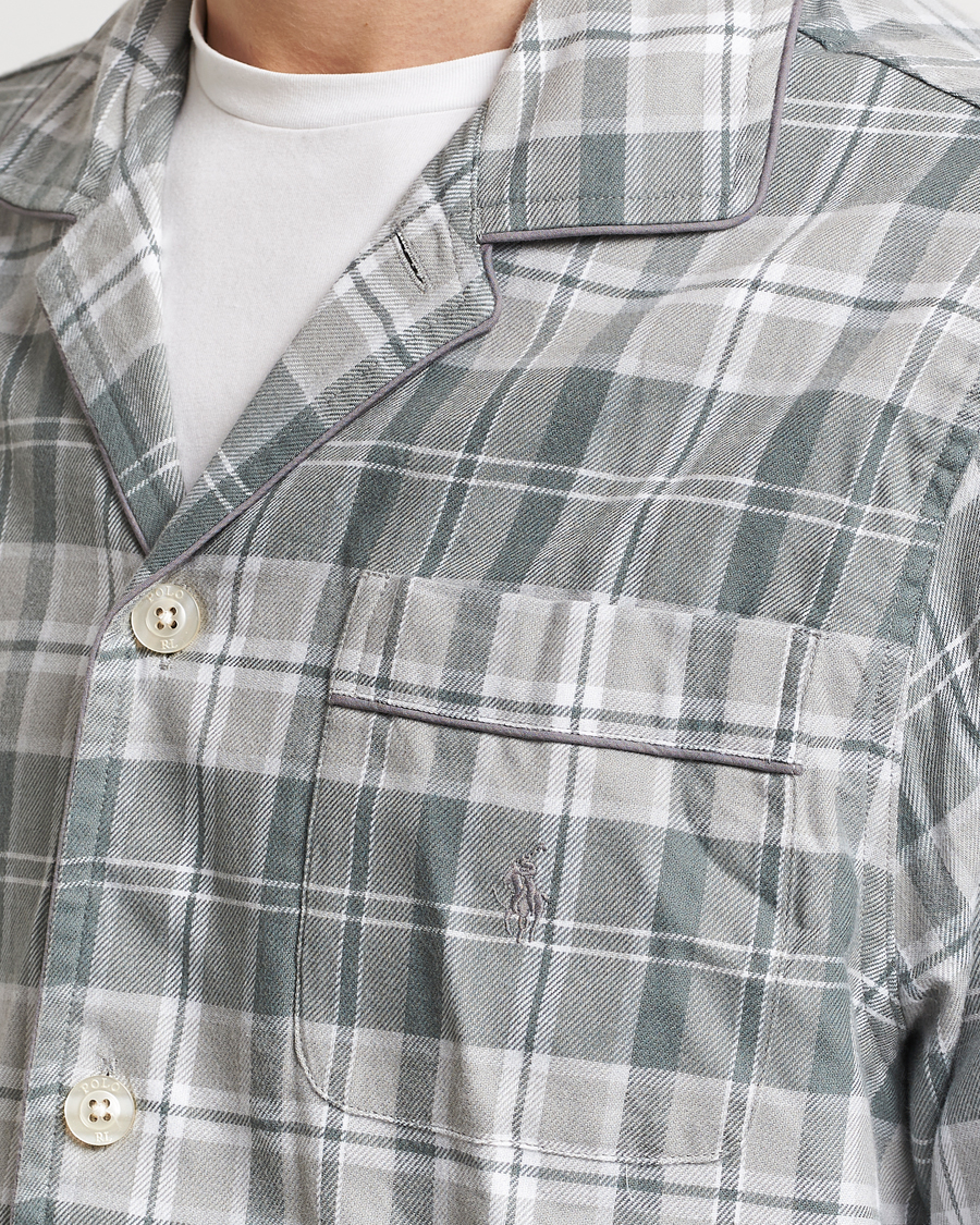 Herren | Schlafanzüge & Bademäntel | Polo Ralph Lauren | Flannel Checked Pyjama Set Grey