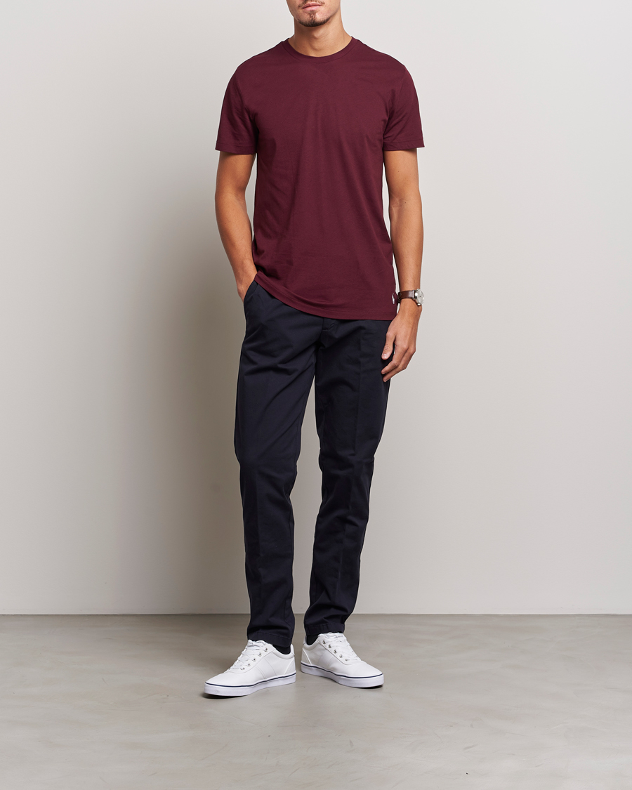 Herren | T-Shirts | Polo Ralph Lauren | 3-Pack Crew Neck T-Shirt Wine/Green/Purple