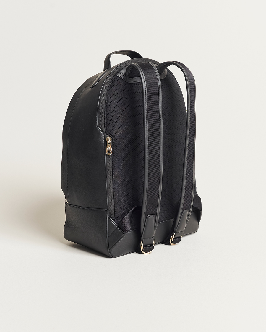 Herren | Paul Smith Leather Stripe Backpack Black | Paul Smith | Leather Stripe Backpack Black