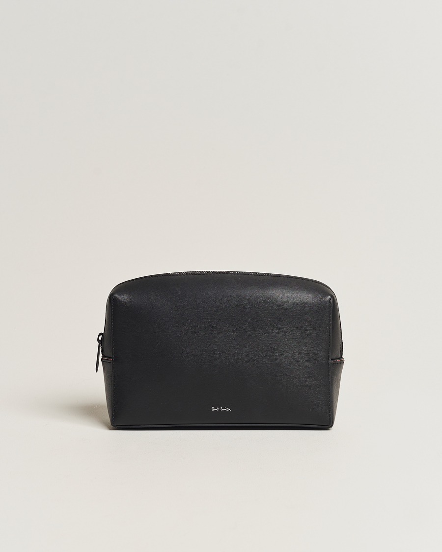 Herren | Paul Smith Leather Washbag Black | Paul Smith | Leather Washbag Black
