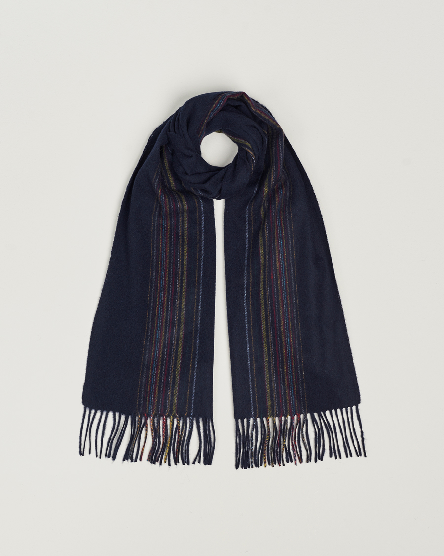 Herren | Paul Smith Lambswool/Cashmere Signature Scarf Navy | Paul Smith | Lambswool/Cashmere Signature Scarf Navy