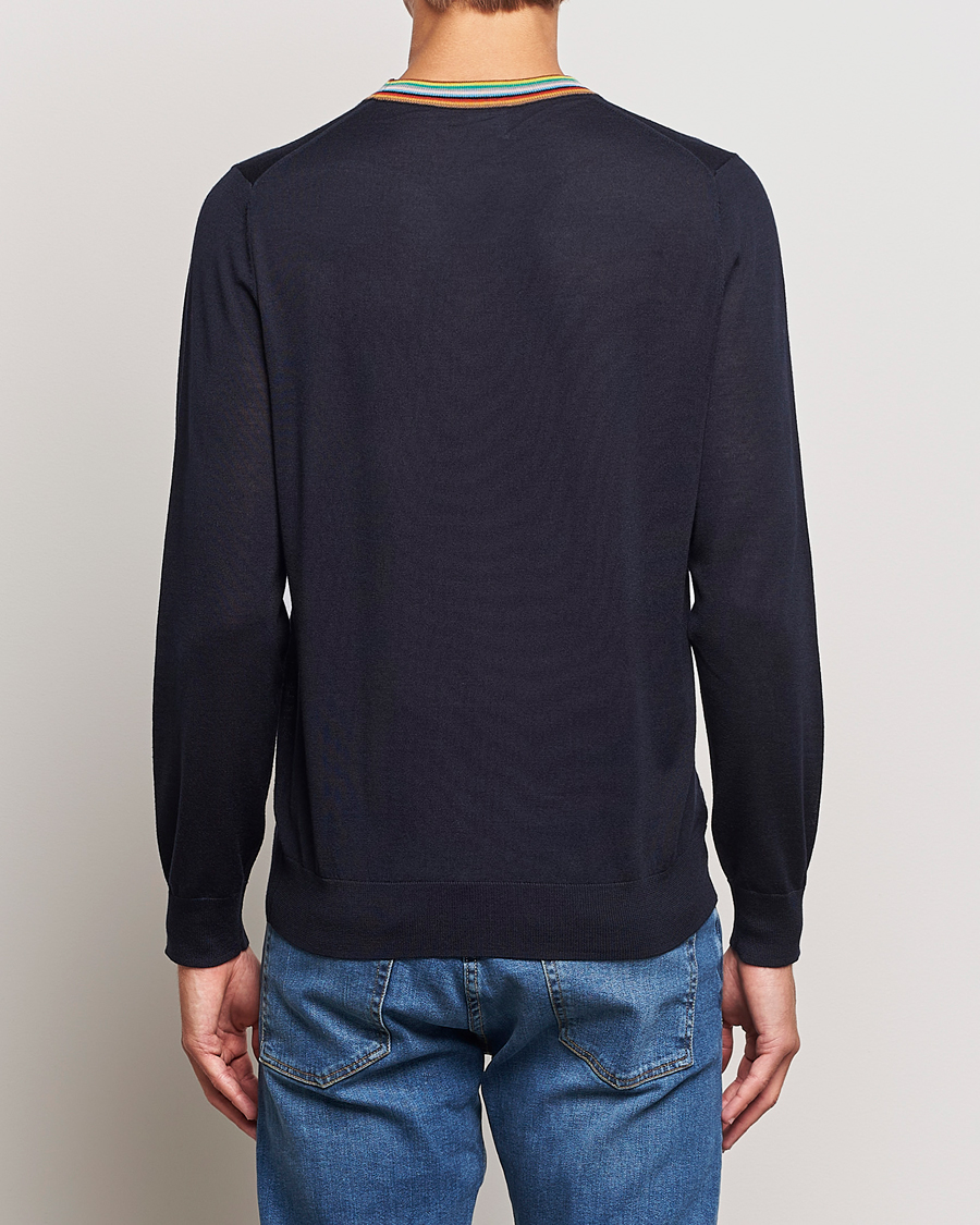Herren | Pullover | Paul Smith | Wool/Silk Knitted Crew Neck Navy