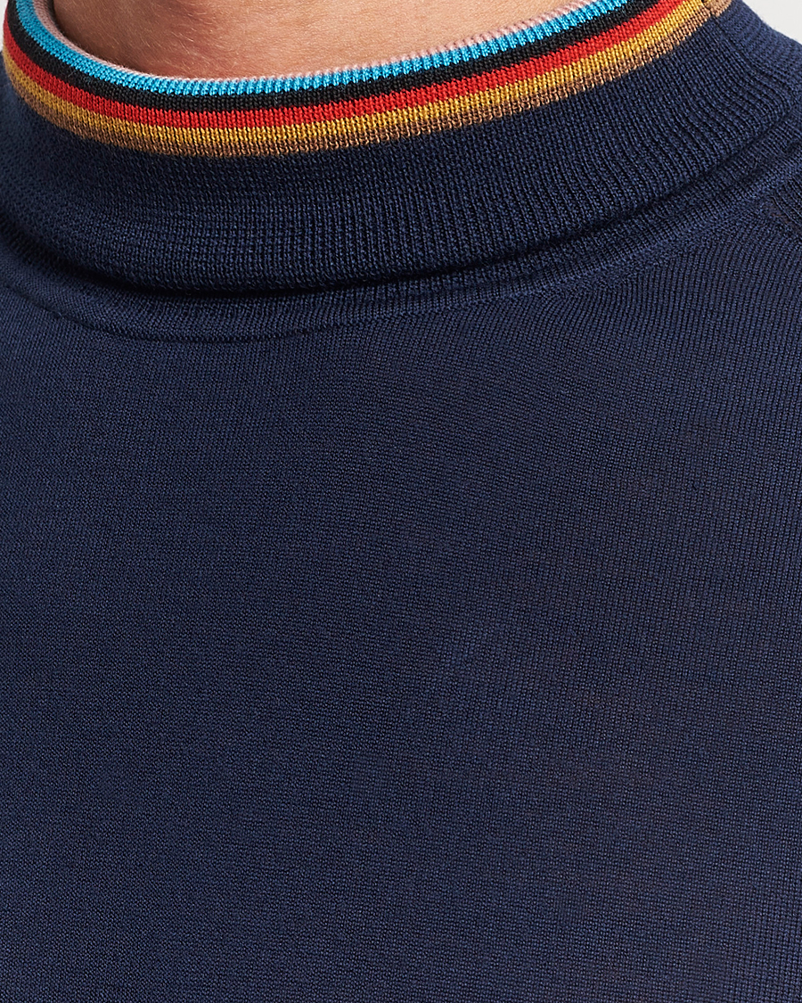 Herren | Pullover | Paul Smith | Merino Wool Knitted Polo Navy