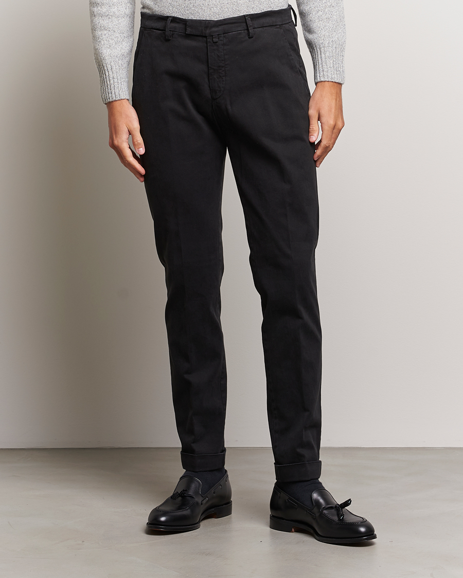 Herren | Hosen | Briglia 1949 | Slim Fit Cotton Stretch Chino Black