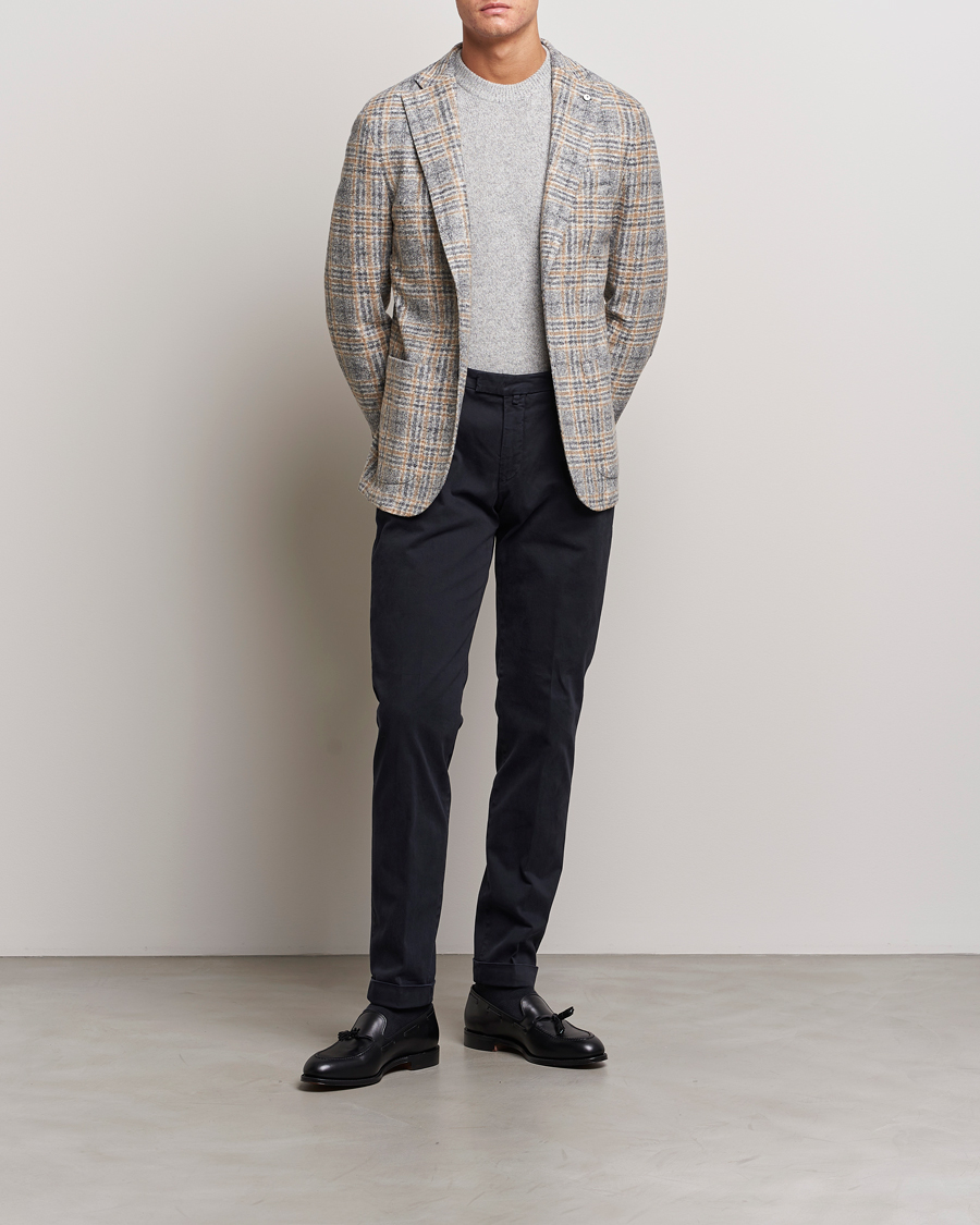 Herren | Hosen | Briglia 1949 | Slim Fit Cotton Stretch Chino Navy