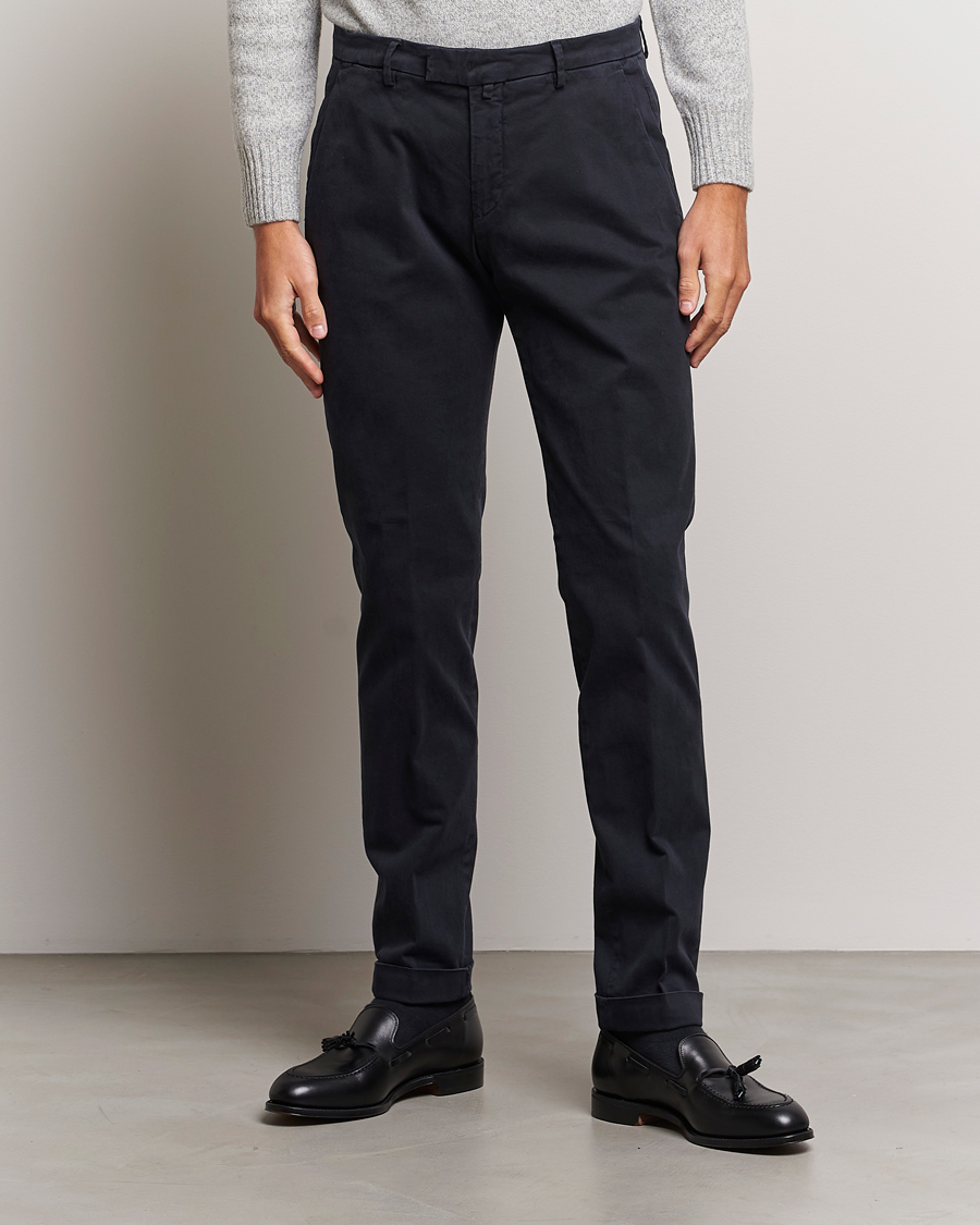 Herren | Hosen | Briglia 1949 | Slim Fit Cotton Stretch Chino Navy