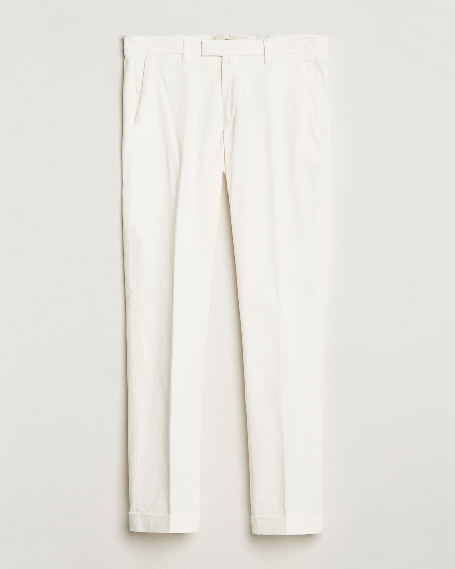 Herren | Hosen | Briglia 1949 | Slim Fit Cotton Stretch Chino Off White