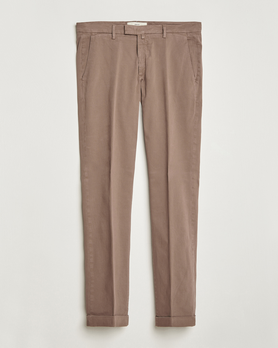 Herren | Hosen | Briglia 1949 | Slim Fit Cotton Stretch Chino Taupe