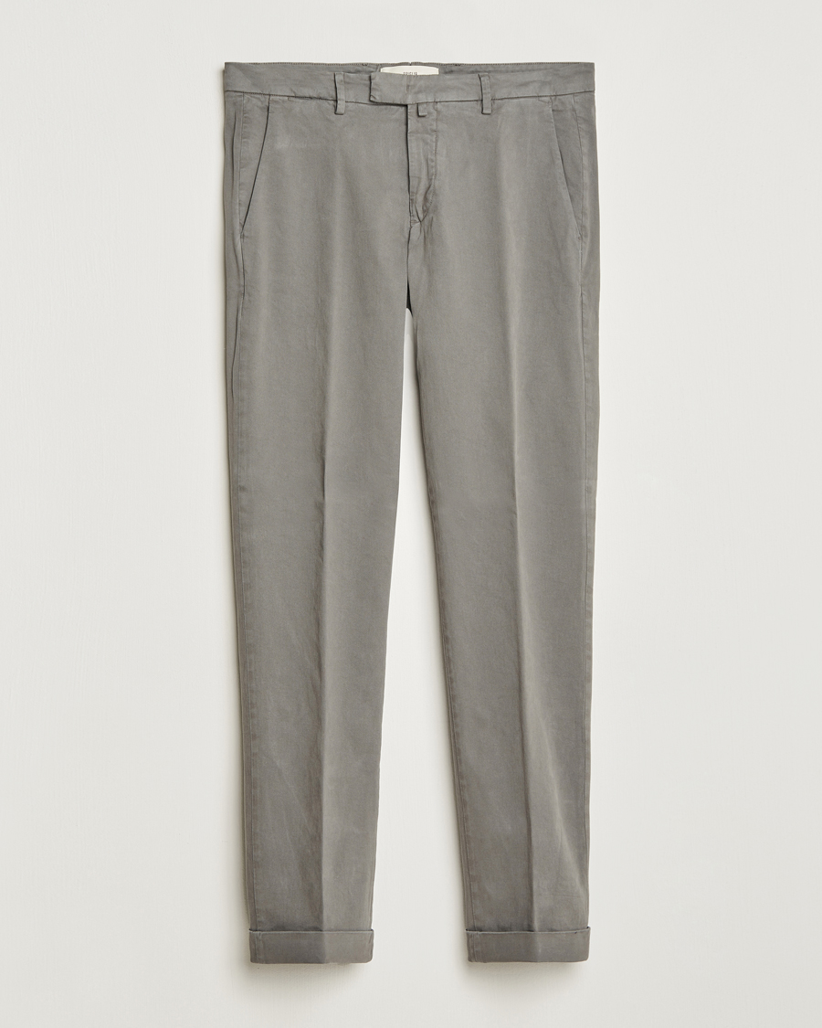 Herren | Hosen | Briglia 1949 | Slim Fit Cotton Stretch Chino Grey