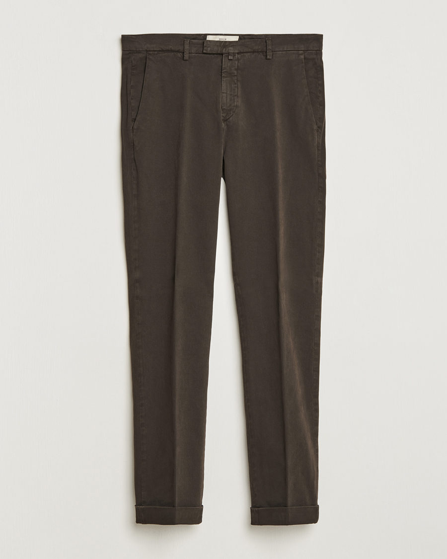 Herren | Hosen | Briglia 1949 | Slim Fit Cotton Stretch Chino Dark Brown
